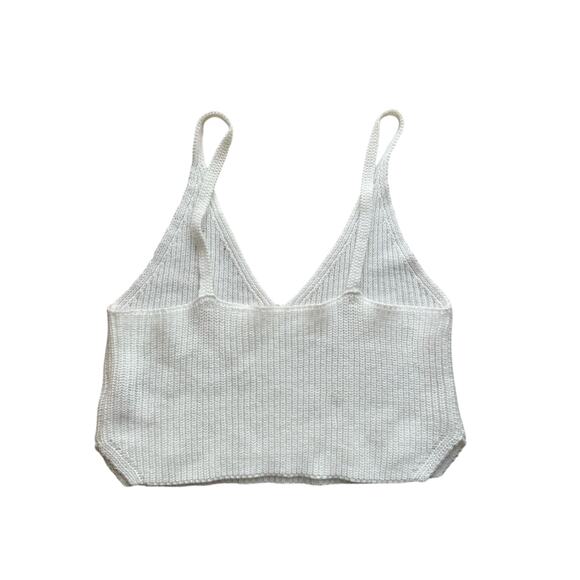 SHEIN Bundle 2 Crop Knit Tanks Tops Black White Size Large Women’s Tops V-Neck - Picture 5 of 8